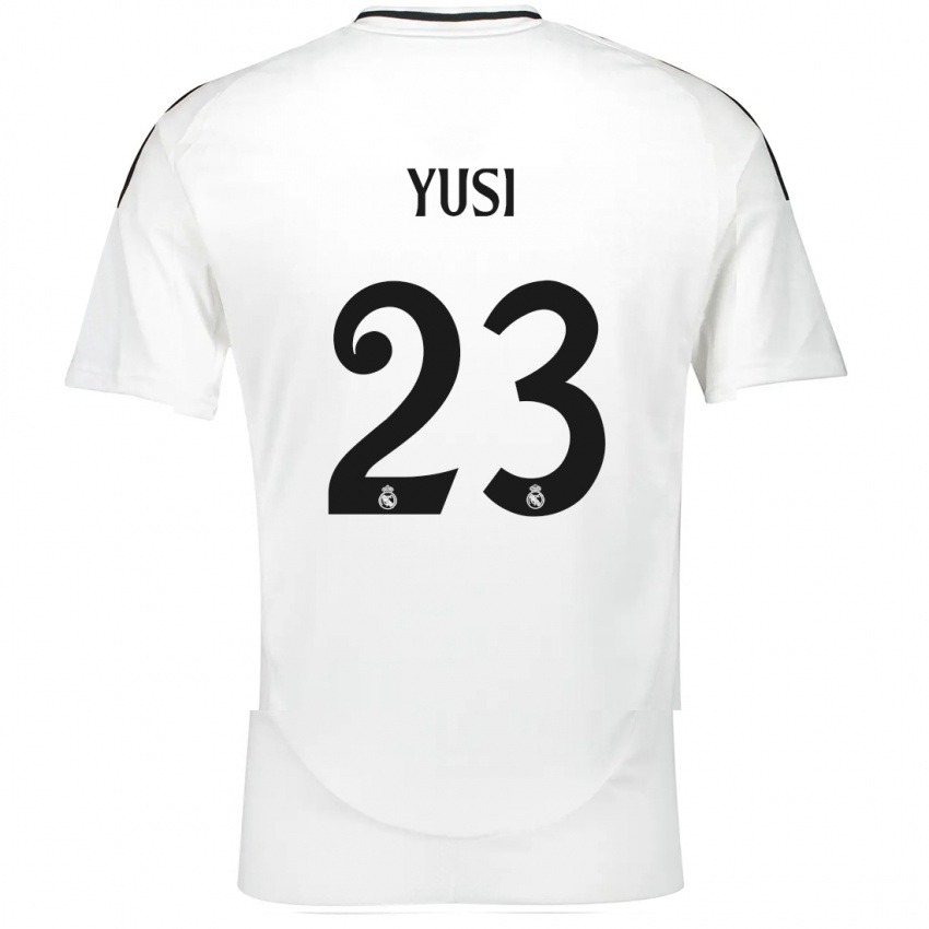 Dames Yusi #23 Wit Thuisshirt Thuistenue 2024/25 T-Shirt