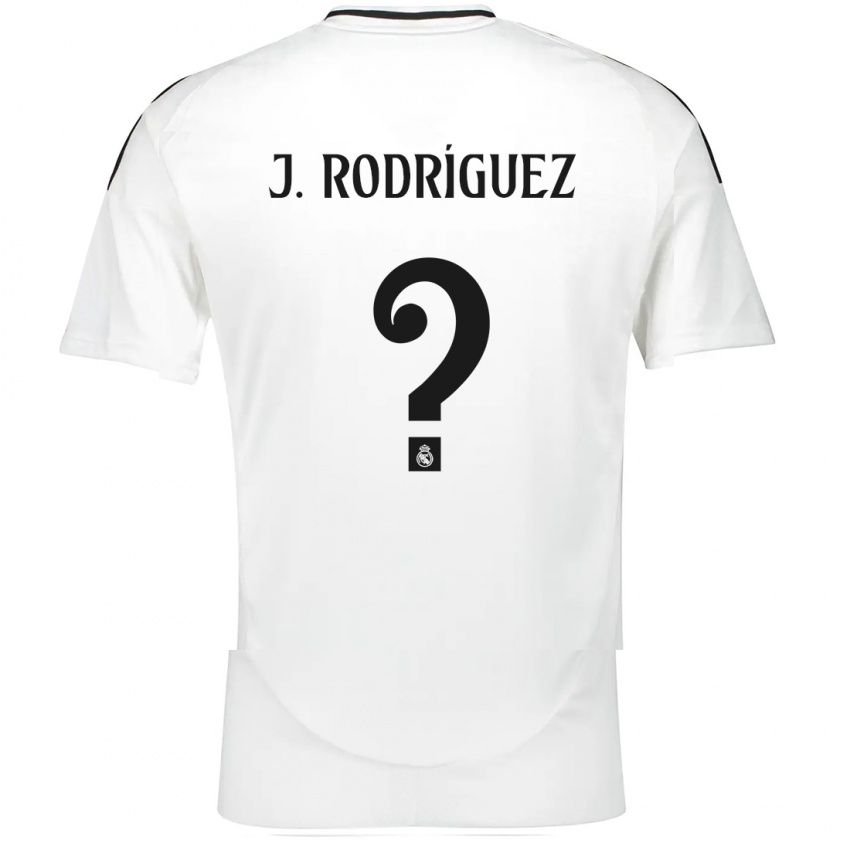 Dames Juan Rodríguez #0 Wit Thuisshirt Thuistenue 2024/25 T-Shirt