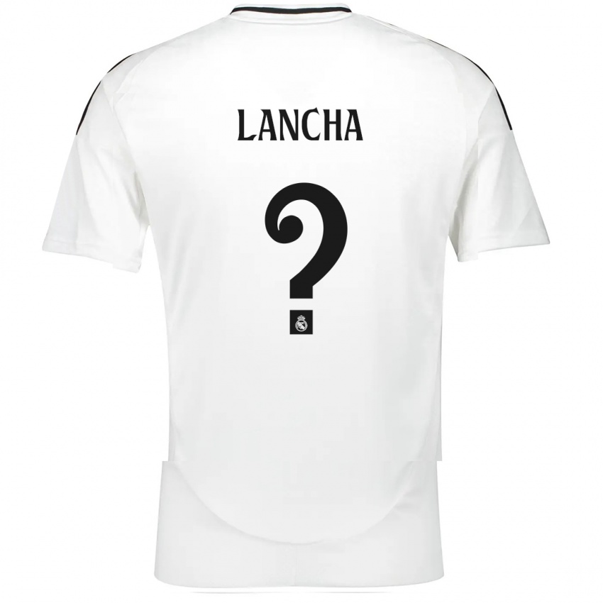 Dames Yeray Lancha #0 Wit Thuisshirt Thuistenue 2024/25 T-Shirt