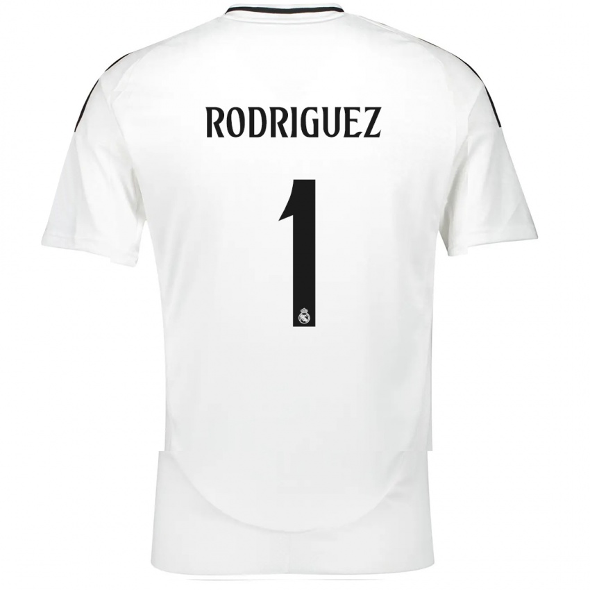 Dames Misa Rodriguez #1 Wit Thuisshirt Thuistenue 2024/25 T-Shirt