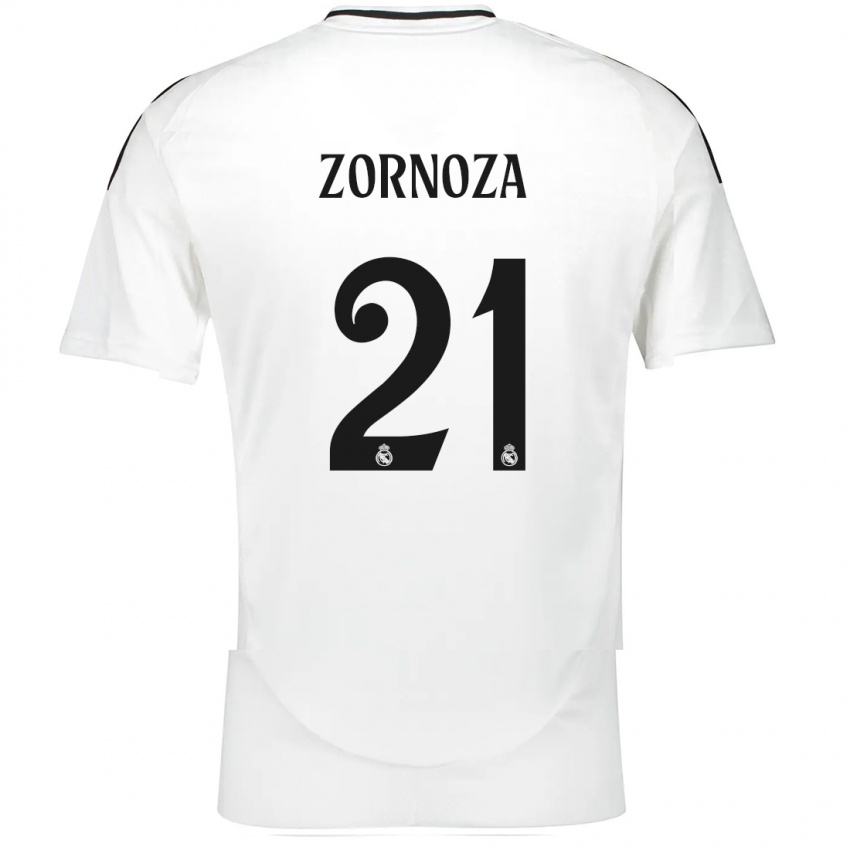 Dames Claudia Zornoza #21 Wit Thuisshirt Thuistenue 2024/25 T-Shirt