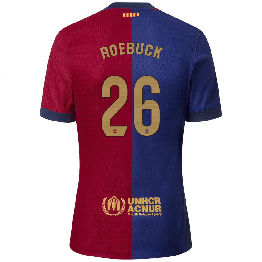 Dames Ellie Roebuck #26 Blauw Rood Thuisshirt Thuistenue 2024/25 T-Shirt