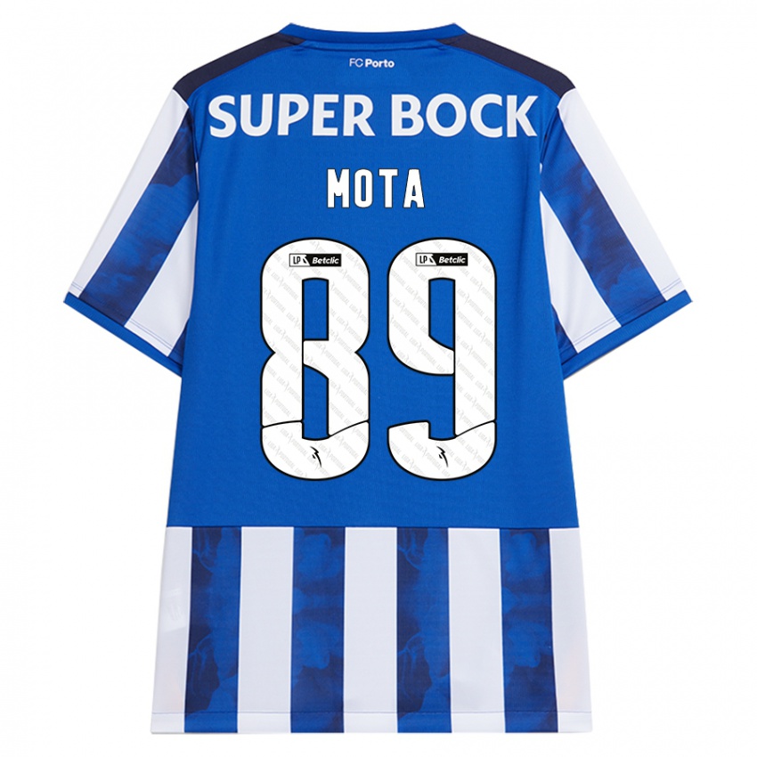 Dames Luís Mota #89 Blauw Wit Thuisshirt Thuistenue 2024/25 T-Shirt