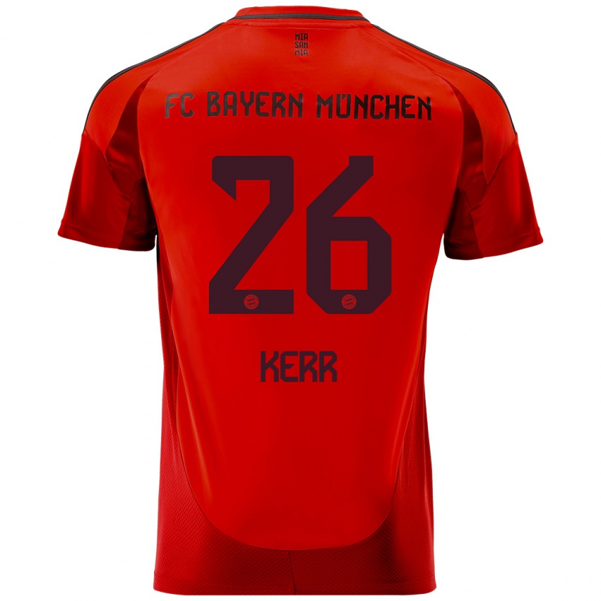 Dames Samantha Kerr #26 Rood Thuisshirt Thuistenue 2024/25 T-Shirt