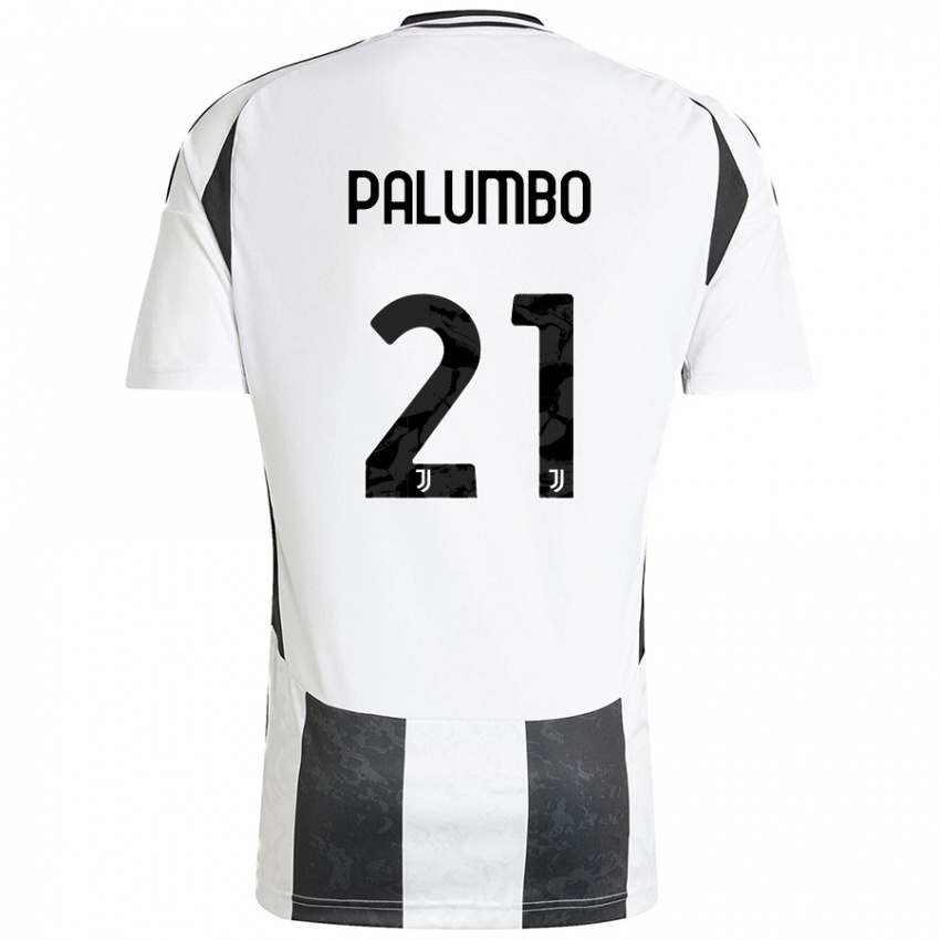 Dames Martin Palumbo #21 Wit Zwart Thuisshirt Thuistenue 2024/25 T-Shirt