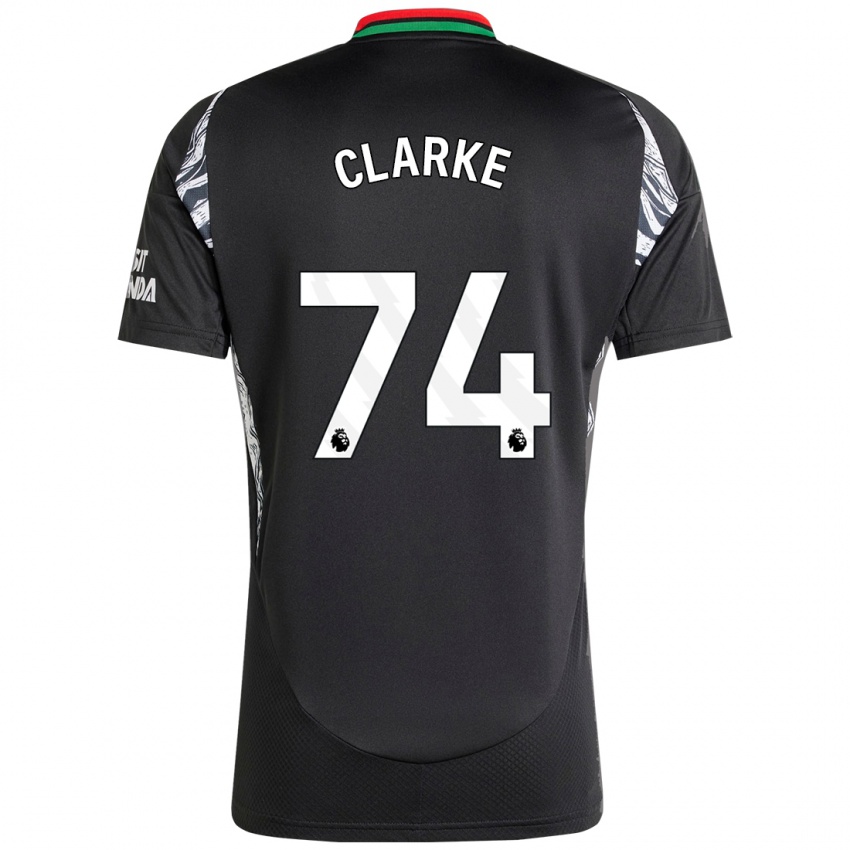 Dames Brayden Clarke #74 Zwart Uitshirt Uittenue 2024/25 T-Shirt