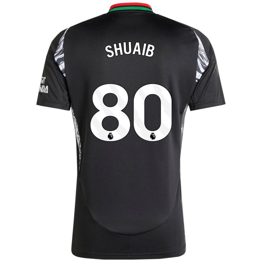 Dames Zac Shuaib #80 Zwart Uitshirt Uittenue 2024/25 T-Shirt