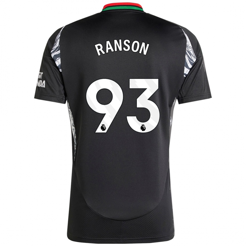 Dames Khari Ranson #93 Zwart Uitshirt Uittenue 2024/25 T-Shirt