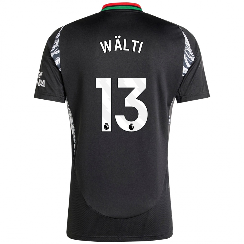 Dames Lia Wälti #13 Zwart Uitshirt Uittenue 2024/25 T-Shirt