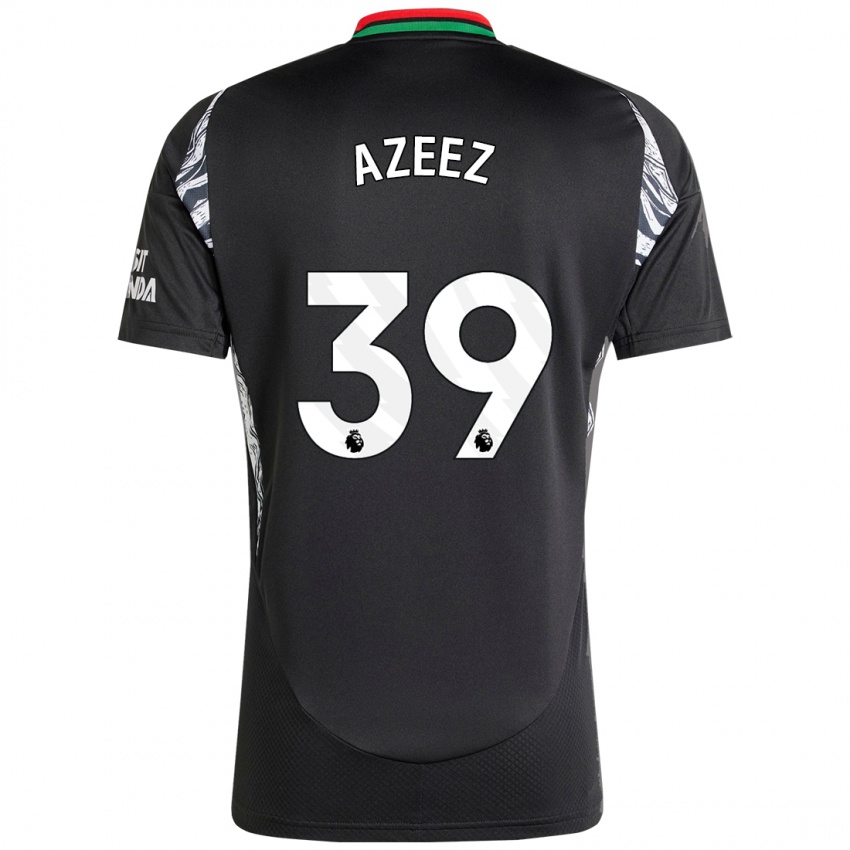 Dames Miguel Azeez #39 Zwart Uitshirt Uittenue 2024/25 T-Shirt