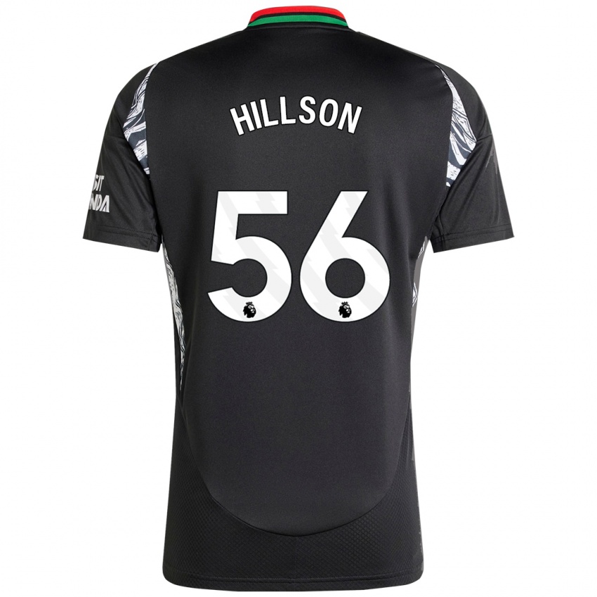 Dames James Hillson #56 Zwart Uitshirt Uittenue 2024/25 T-Shirt