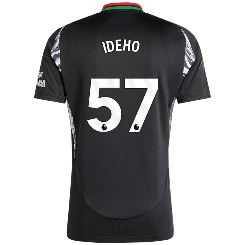 Dames Joel Ideho #57 Zwart Uitshirt Uittenue 2024/25 T-Shirt