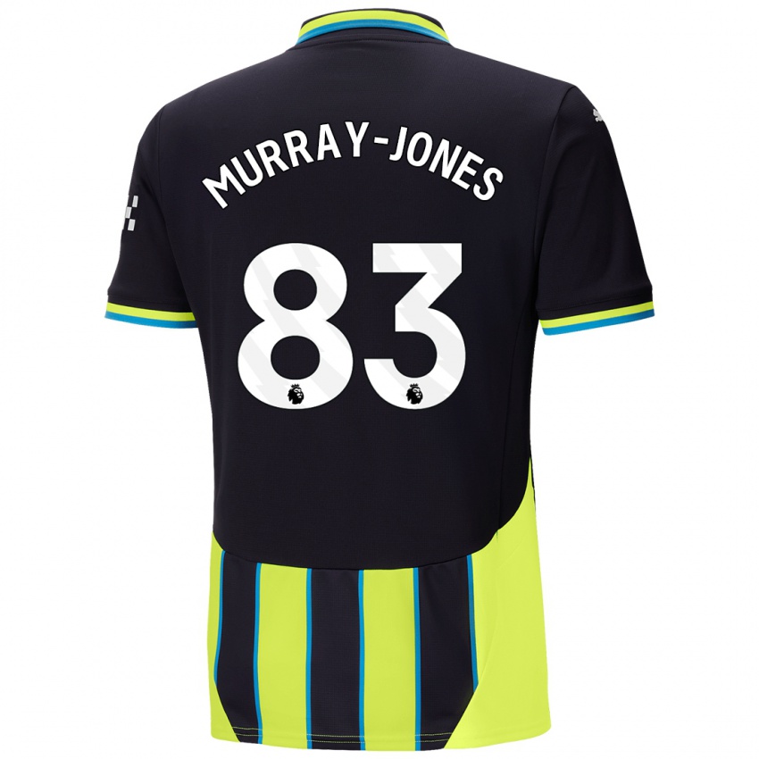 Dames George Murray-Jones #83 Blauw Geel Uitshirt Uittenue 2024/25 T-Shirt