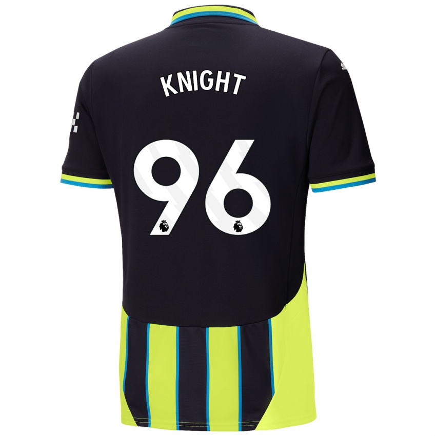 Dames Ben Knight #96 Blauw Geel Uitshirt Uittenue 2024/25 T-Shirt