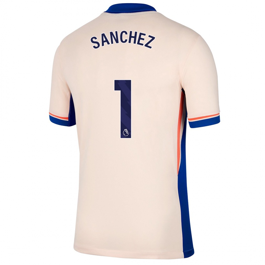 Dames Robert Sanchez #1 Lichtbeige Uitshirt Uittenue 2024/25 T-Shirt