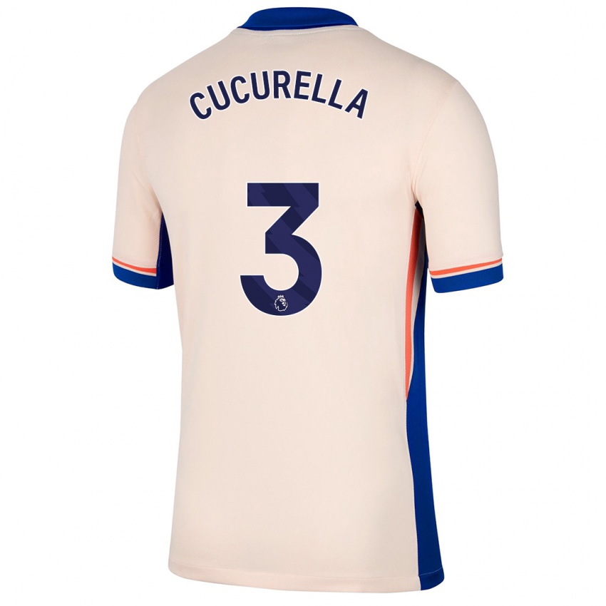 Dames Marc Cucurella #3 Lichtbeige Uitshirt Uittenue 2024/25 T-Shirt