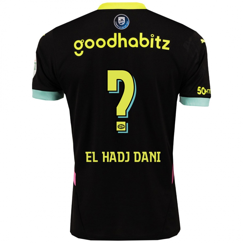 Dames Soudais El Hadj Dani #0 Zwart Geel Uitshirt Uittenue 2024/25 T-Shirt