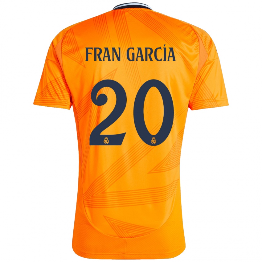 Dames Fran García #20 Oranje Uitshirt Uittenue 2024/25 T-Shirt