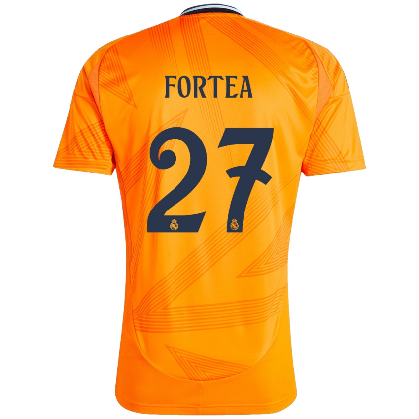 Dames Jesús Fortea #27 Oranje Uitshirt Uittenue 2024/25 T-Shirt