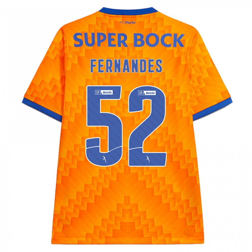 Dames Martim Fernandes #52 Oranje Uitshirt Uittenue 2024/25 T-Shirt