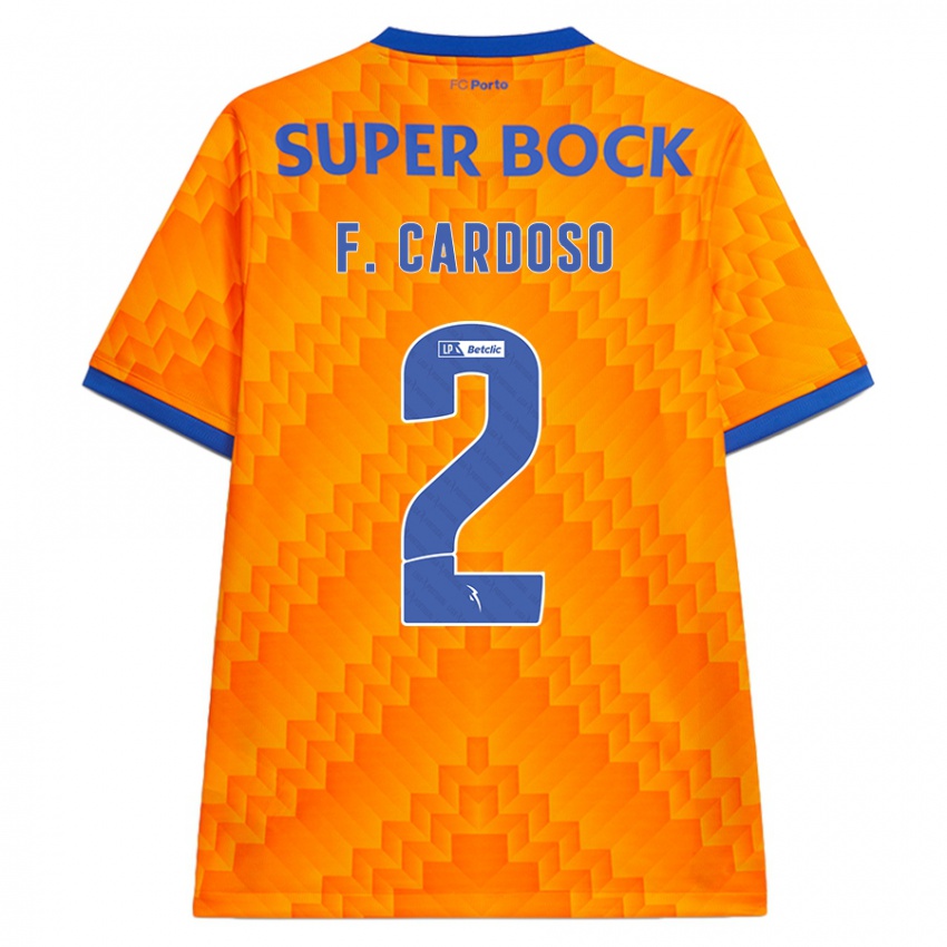 Dames Fabio Cardoso #2 Oranje Uitshirt Uittenue 2024/25 T-Shirt