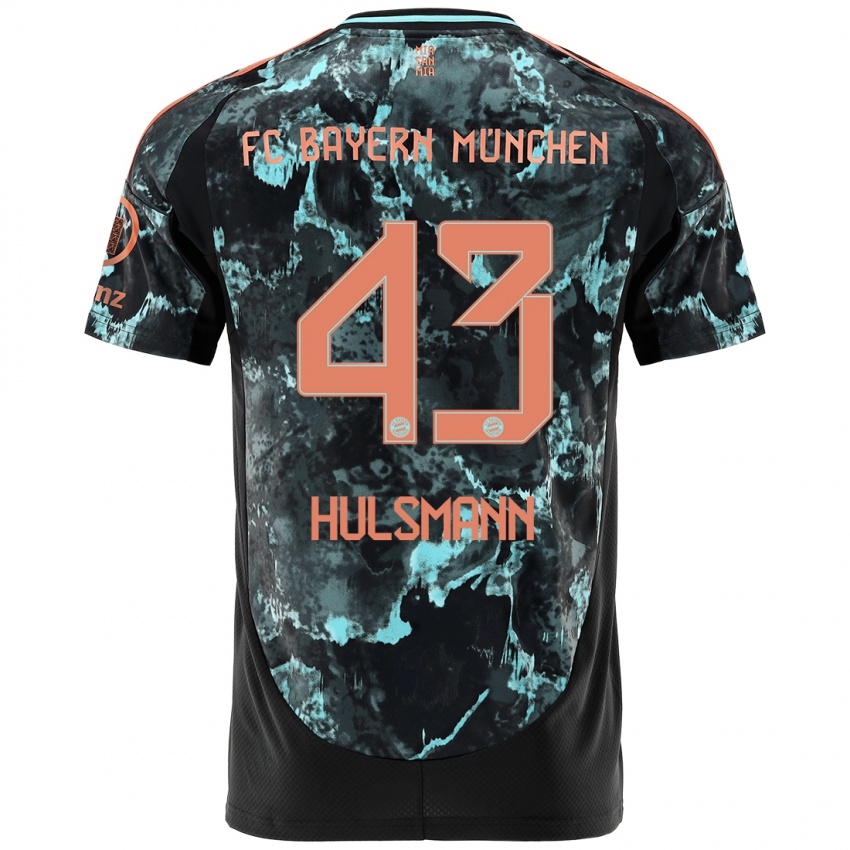 Dames Tom Hulsmann #43 Zwart Uitshirt Uittenue 2024/25 T-Shirt