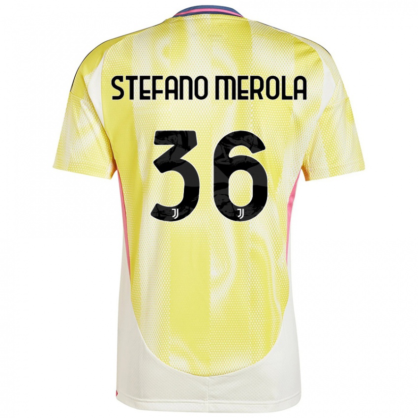 Dames Antonio Stefano Merola #36 Zonnig Geel Uitshirt Uittenue 2024/25 T-Shirt