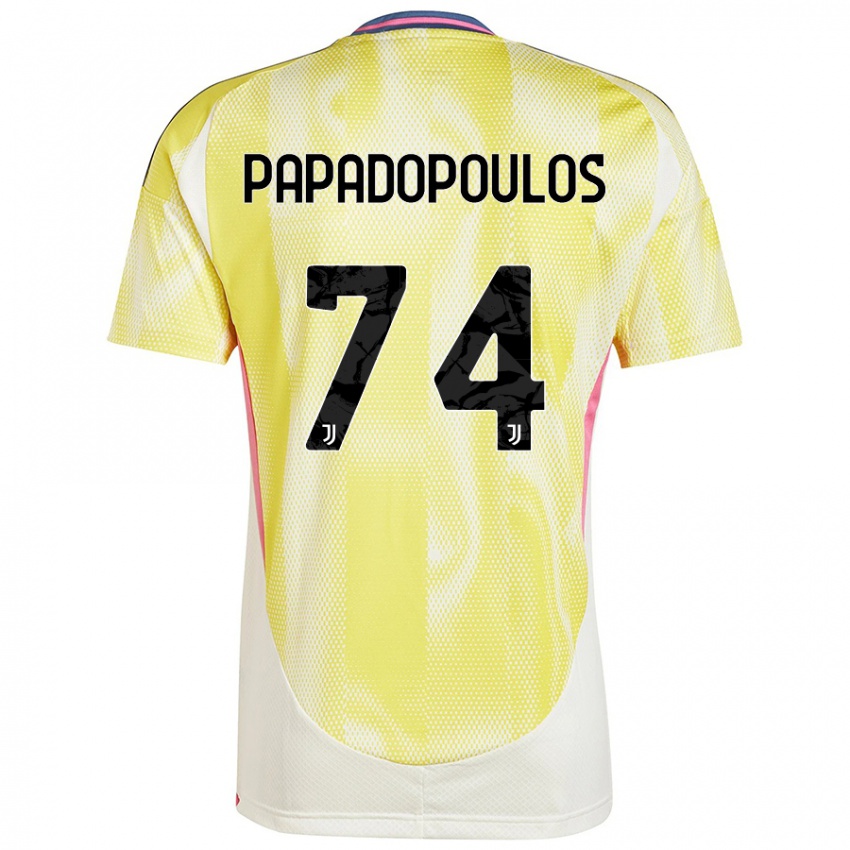 Dames Christos Papadopoulos #74 Zonnig Geel Uitshirt Uittenue 2024/25 T-Shirt