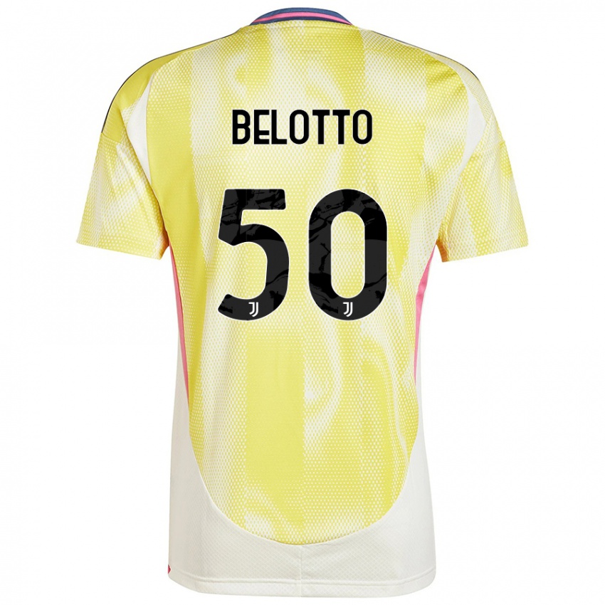 Dames Soledad Belotto #50 Zonnig Geel Uitshirt Uittenue 2024/25 T-Shirt