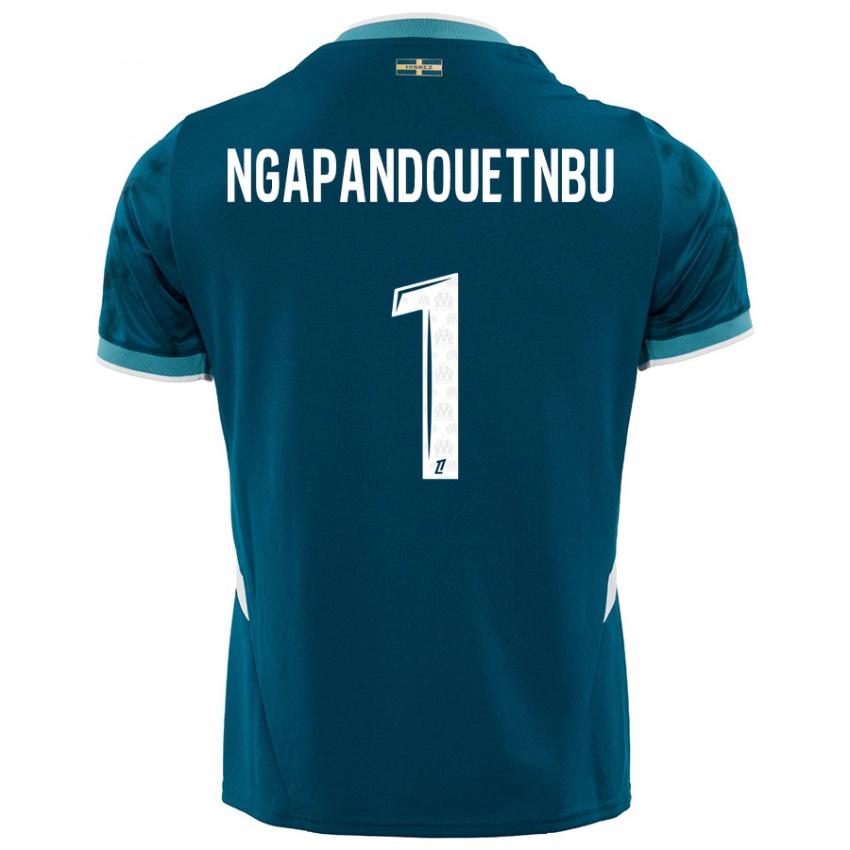 Dames Simon Ngapandouetnbu #1 Turkoois Blauw Uitshirt Uittenue 2024/25 T-Shirt