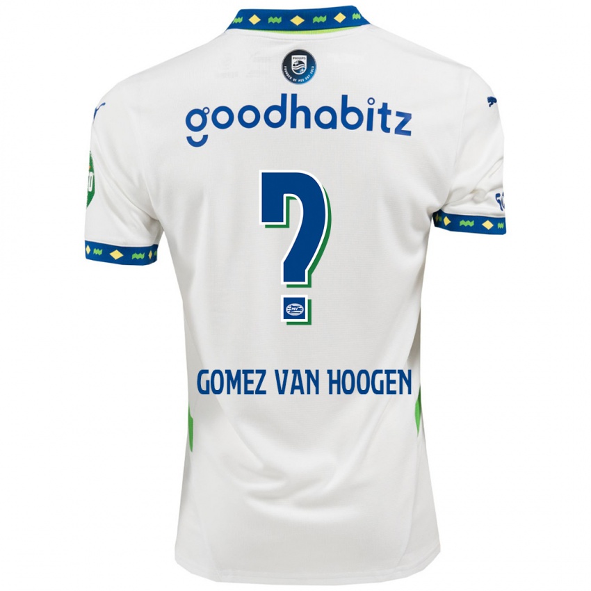 Dames Samuel Gomez Van Hoogen #0 Wit Donkerblauw Thuisshirt Derde Tenue 2024/25 T-Shirt