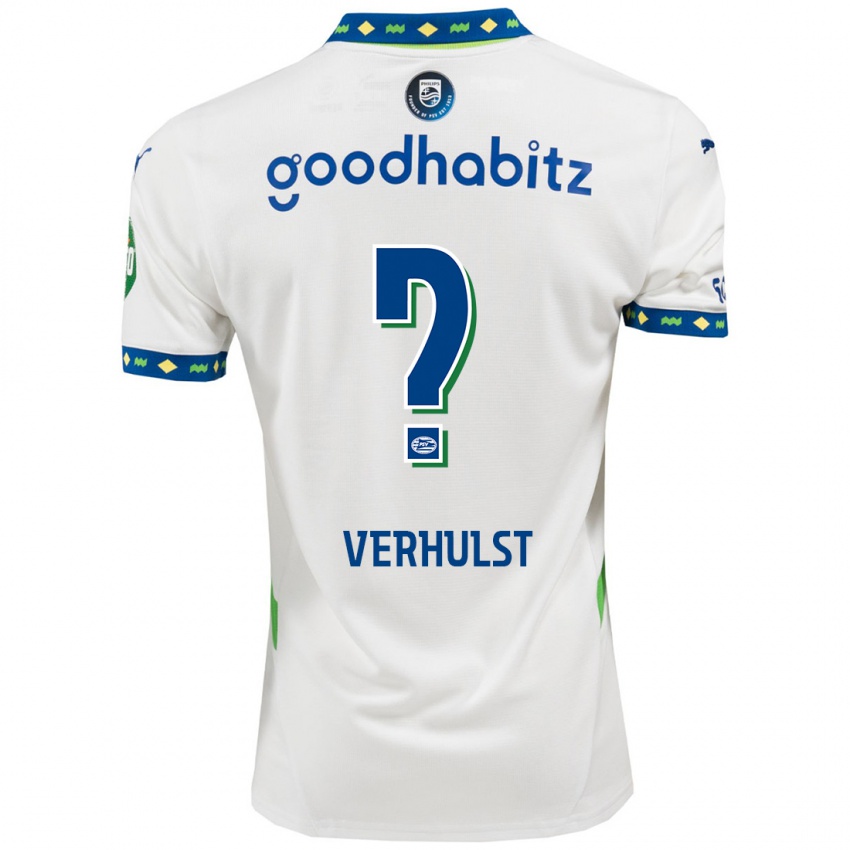 Dames Gino Verhulst #0 Wit Donkerblauw Thuisshirt Derde Tenue 2024/25 T-Shirt