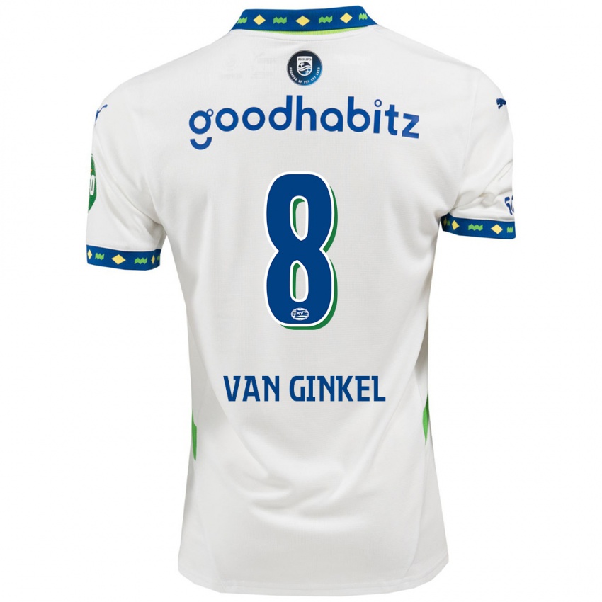 Dames Marco Van Ginkel #8 Wit Donkerblauw Thuisshirt Derde Tenue 2024/25 T-Shirt