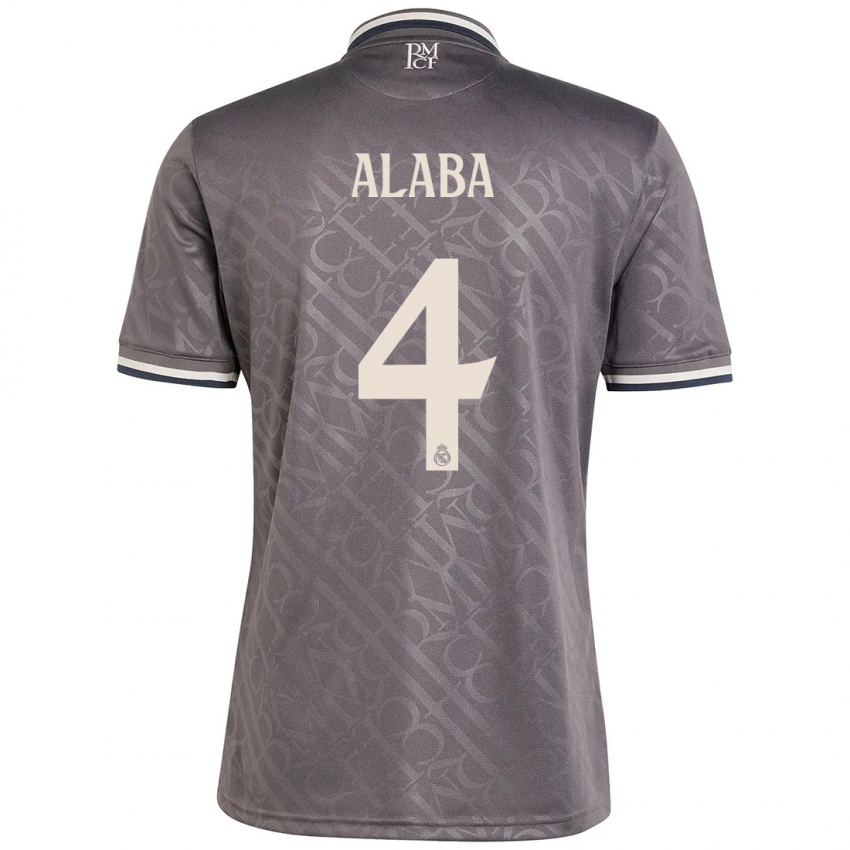 Dames David Alaba #4 Houtskool Thuisshirt Derde Tenue 2024/25 T-Shirt