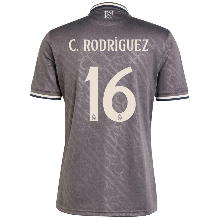 Dames Carlos Rodríguez #16 Houtskool Thuisshirt Derde Tenue 2024/25 T-Shirt