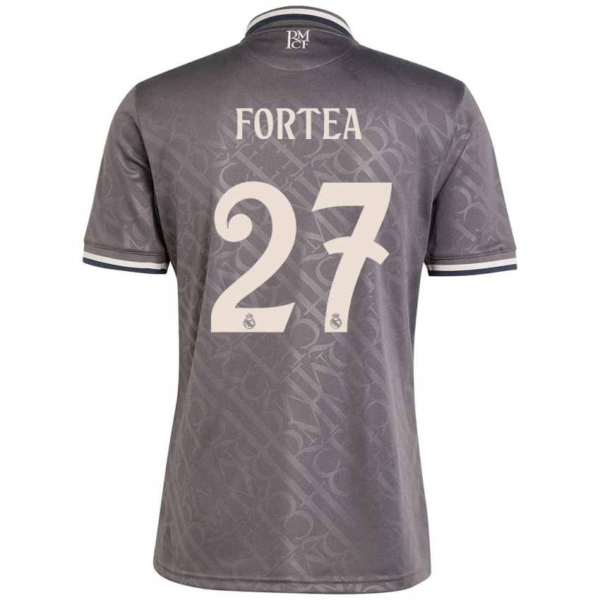 Dames Jesús Fortea #27 Houtskool Thuisshirt Derde Tenue 2024/25 T-Shirt