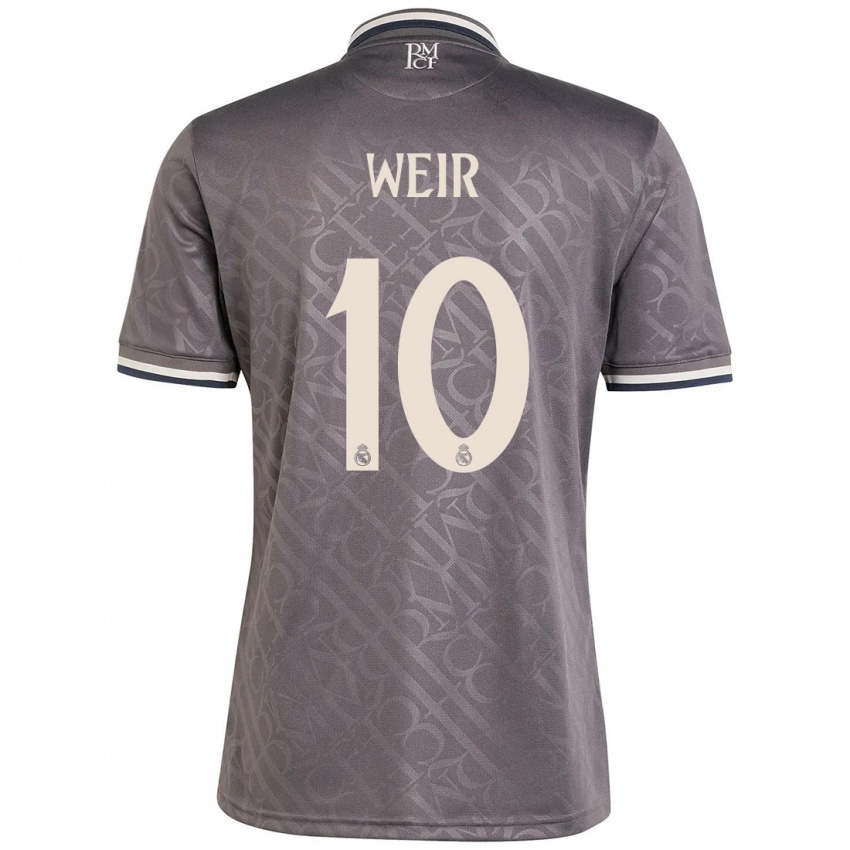 Dames Caroline Weir #10 Houtskool Thuisshirt Derde Tenue 2024/25 T-Shirt