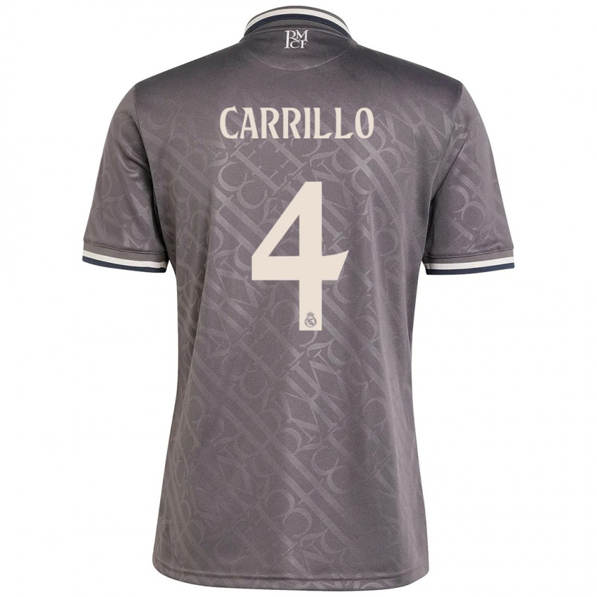 Dames Alvaro Carrillo #4 Houtskool Thuisshirt Derde Tenue 2024/25 T-Shirt