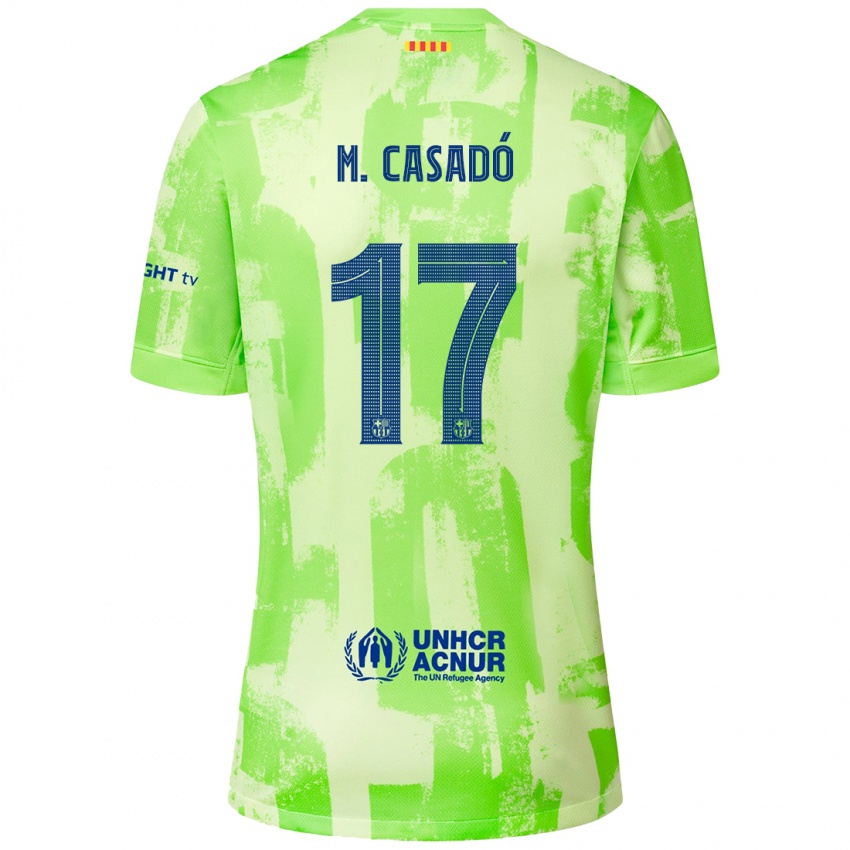 Dames Marc Casado #17 Limoen Thuisshirt Derde Tenue 2024/25 T-Shirt