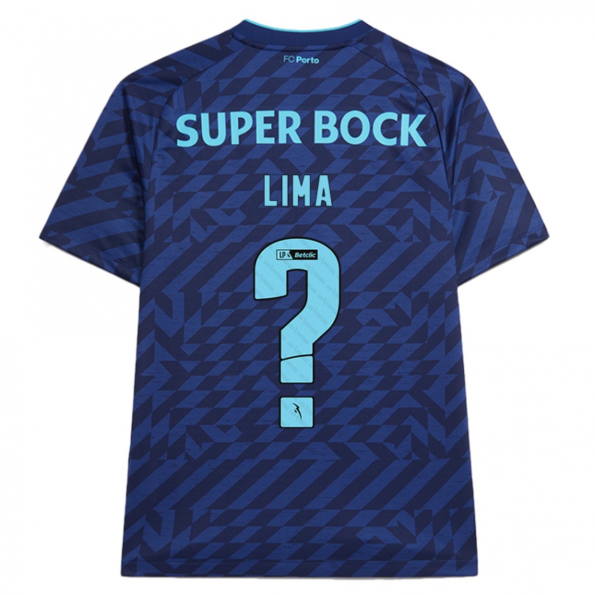 Dames Bernardo Lima #0 Marineblauw Thuisshirt Derde Tenue 2024/25 T-Shirt