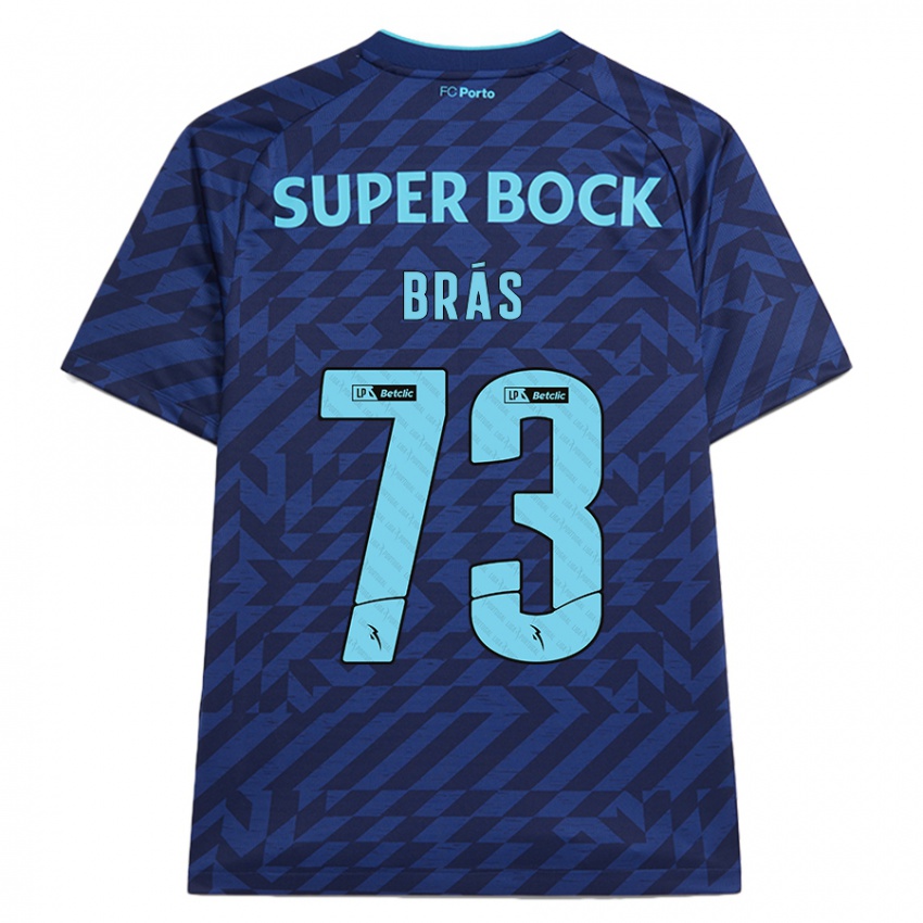 Dames Gabi Brás #73 Marineblauw Thuisshirt Derde Tenue 2024/25 T-Shirt