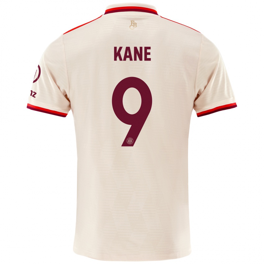 Dames Harry Kane #9 Linen Thuisshirt Derde Tenue 2024/25 T-Shirt