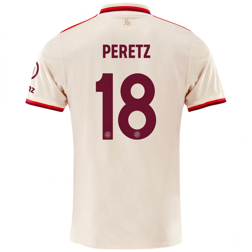 Dames Daniel Peretz #18 Linen Thuisshirt Derde Tenue 2024/25 T-Shirt