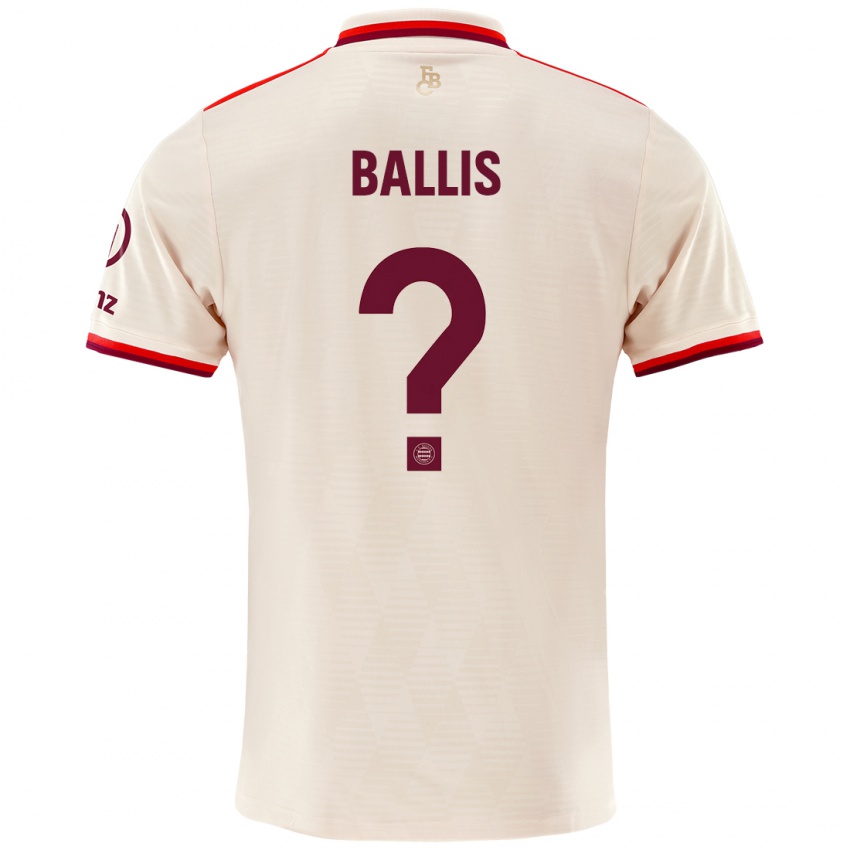 Dames Benjamin Ballis #0 Linen Thuisshirt Derde Tenue 2024/25 T-Shirt