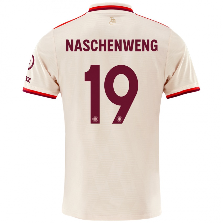 Dames Katharina Naschenweng #19 Linen Thuisshirt Derde Tenue 2024/25 T-Shirt