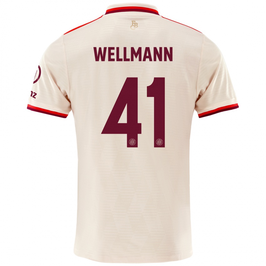 Dames Anna Wellmann #41 Linen Thuisshirt Derde Tenue 2024/25 T-Shirt