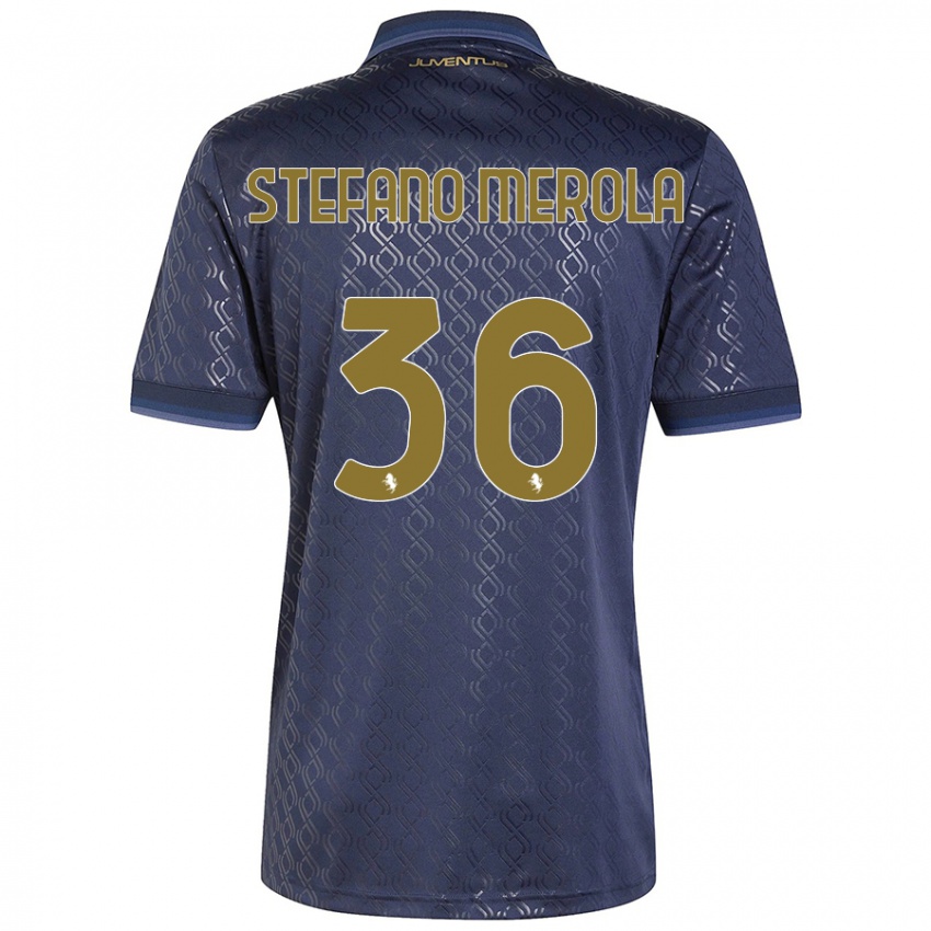 Dames Antonio Stefano Merola #36 Marineblauw Thuisshirt Derde Tenue 2024/25 T-Shirt