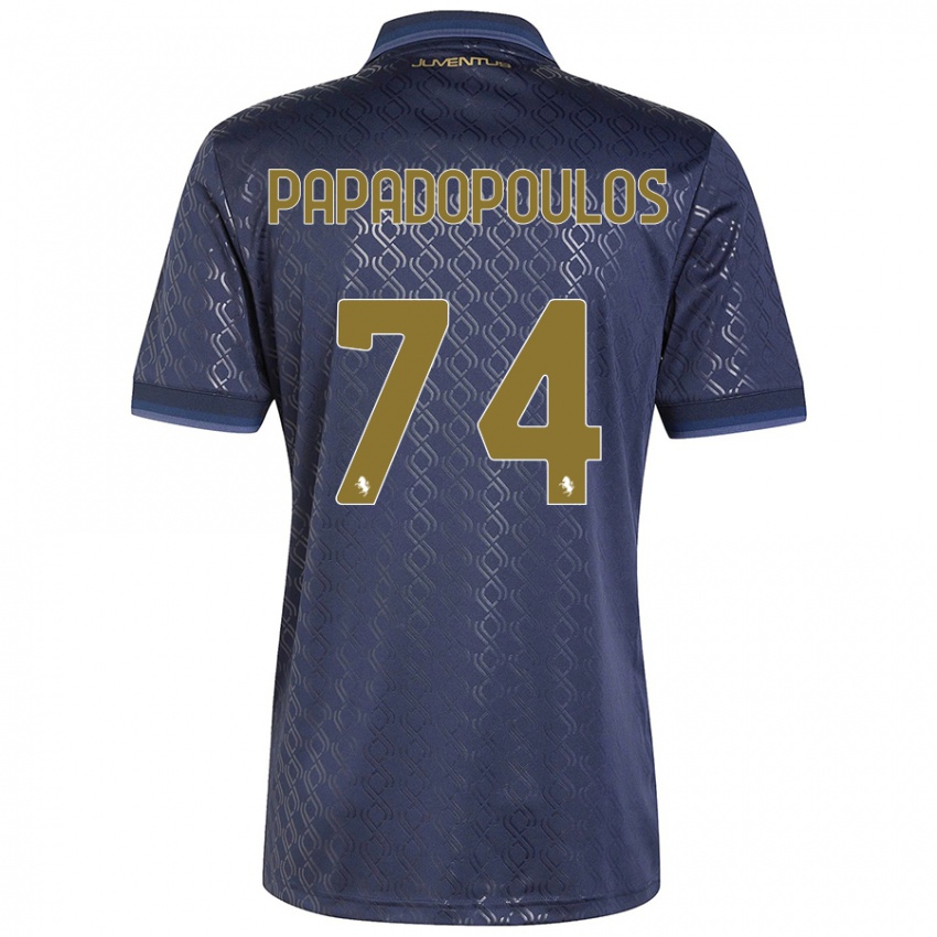 Dames Christos Papadopoulos #74 Marineblauw Thuisshirt Derde Tenue 2024/25 T-Shirt