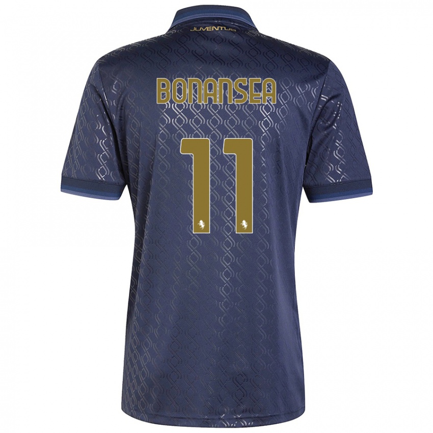 Dames Barbara Bonansea #11 Marineblauw Thuisshirt Derde Tenue 2024/25 T-Shirt