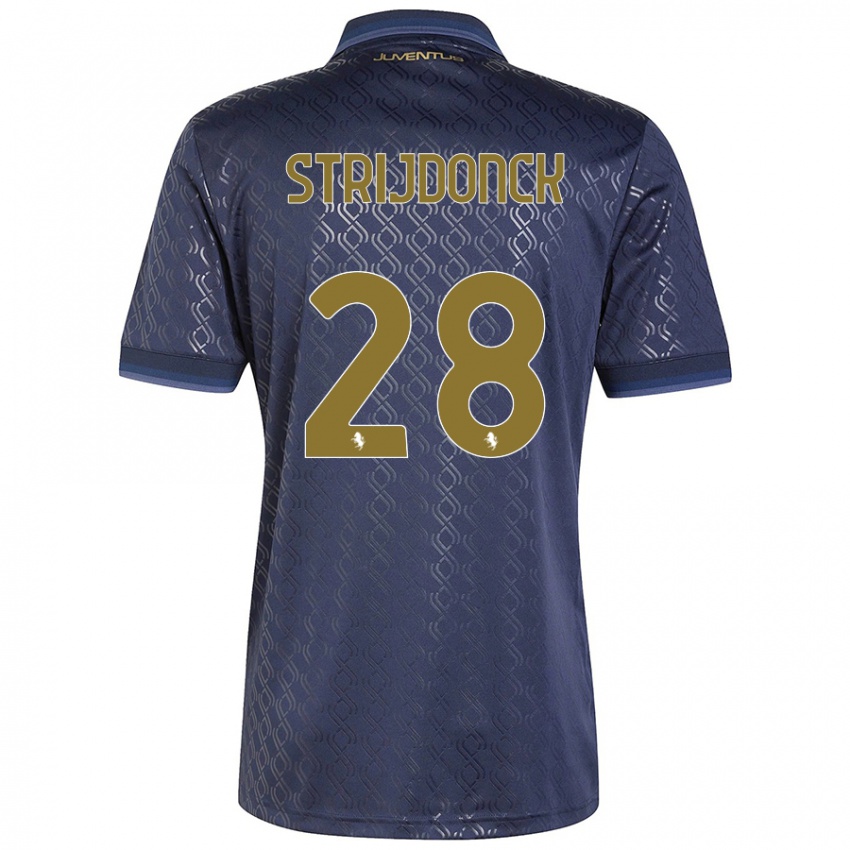 Dames Bayron Strijdonck #28 Marineblauw Thuisshirt Derde Tenue 2024/25 T-Shirt